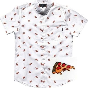 White pizza mens shirt